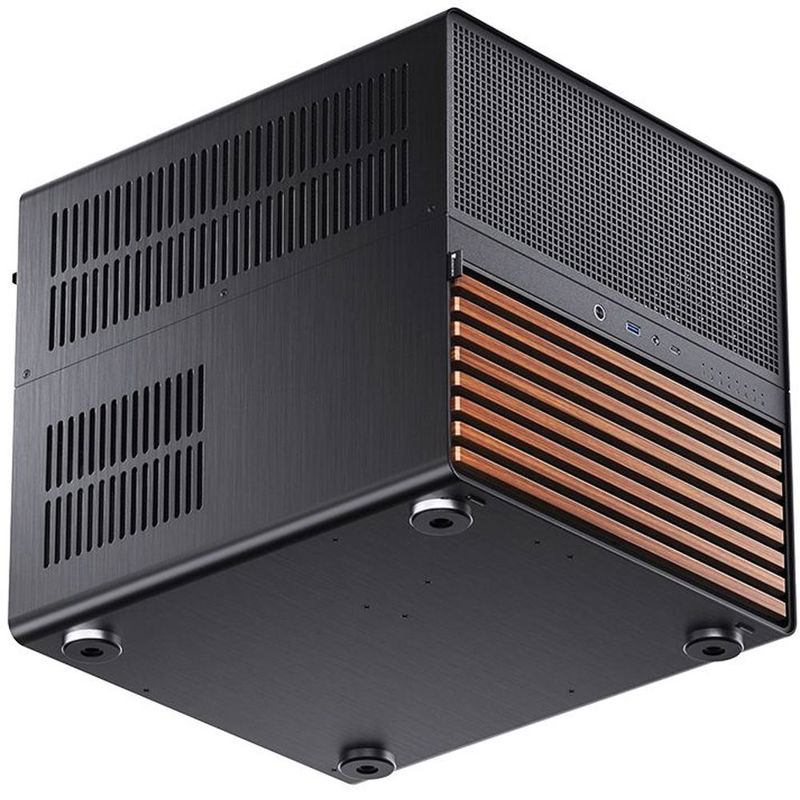 Корпус для ПК Jonsbo N5, Mini Tower, чёрный, под ATX, E-ATX, mATX, Mini-ITX, материал алюминий, дерево, сталь, фото 16