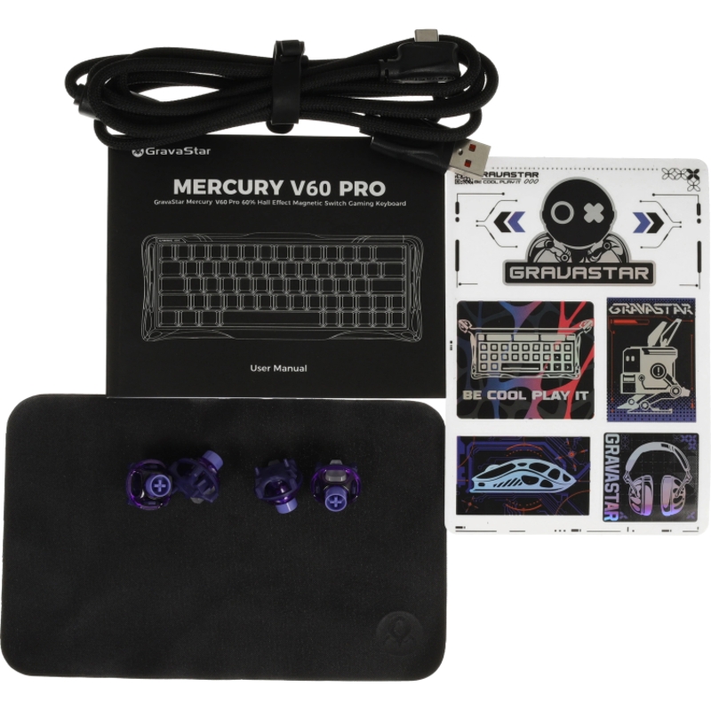 Клавиатура Gravastar Mercury V60Pro CF BLK RU, белый, фото 6