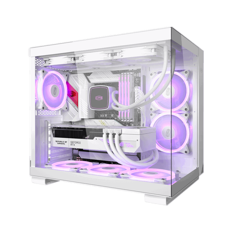 Корпус для ПК PcCooler C3T500 ARGB WH, Midi Tower, белый, под ATX, mATX, Mini-ITX, материал сталь, стекло, фото 6