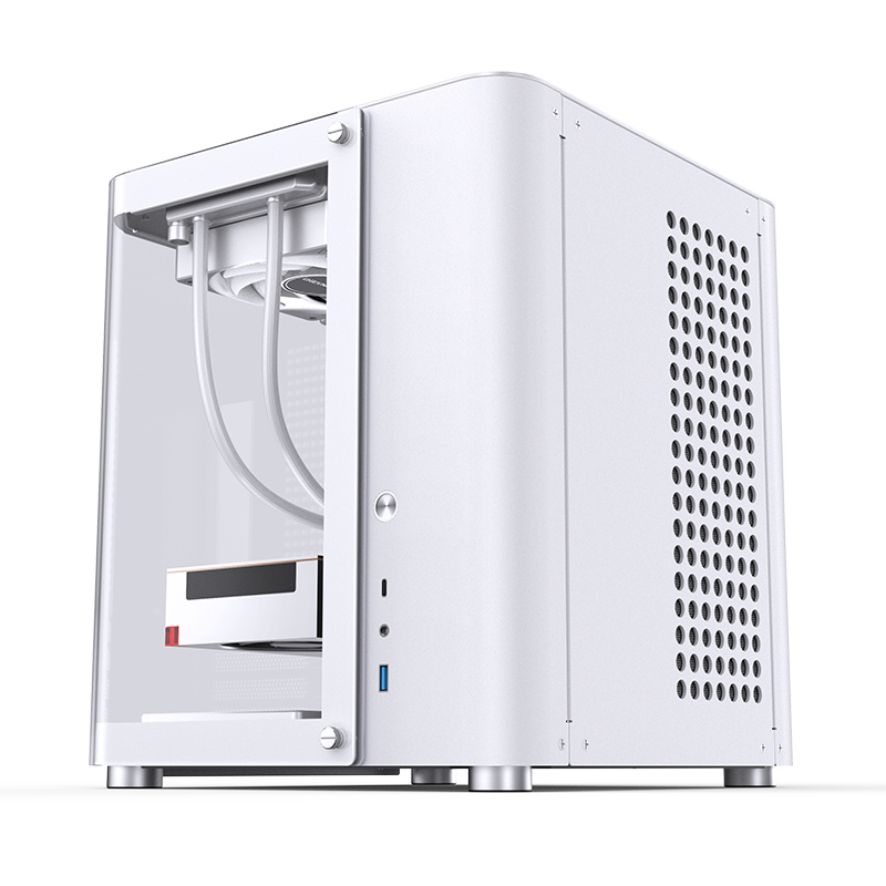 Корпус для ПК Jonsbo TK-1, Midi Tower, белый, под mATX, Mini-ITX, материал закалённое стекло, металл, фото 8