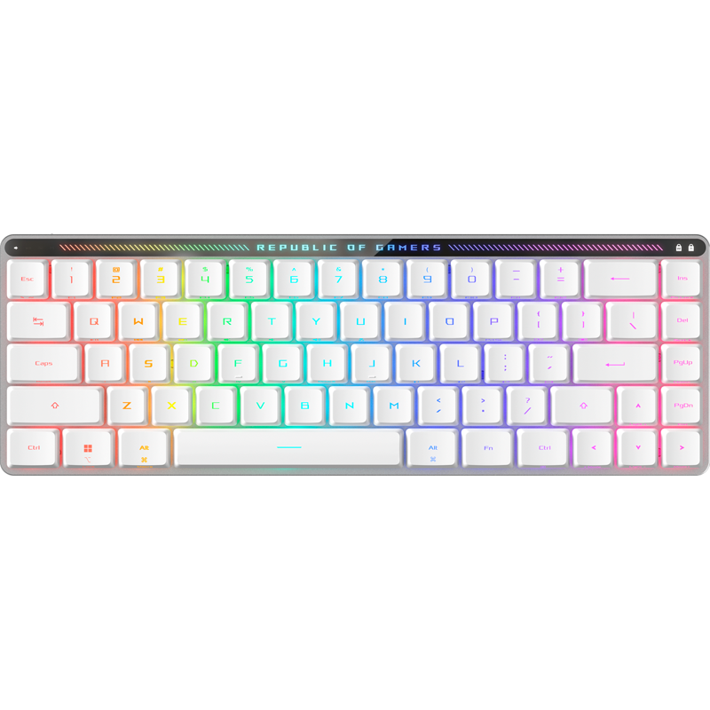 Клавиатура ASUS M603 FALCHION RX LP, USB-C, Bluetooth, белый, подсветка