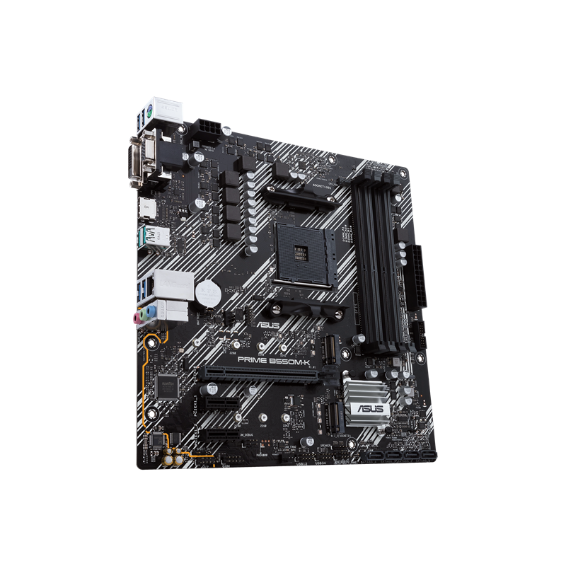 Материнская плата ASUS PRIME B550M-K, AM4, AMD B550, Micro-ATX, DDR4, фото 4