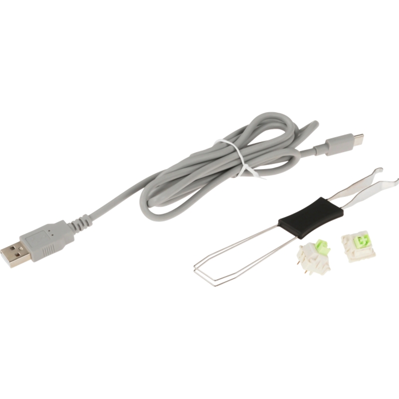 Клавиатура AULA F108 Pro Reaper, USB-A, Bluetooth, радиоканал, механические, белый, подсветка, фото 7