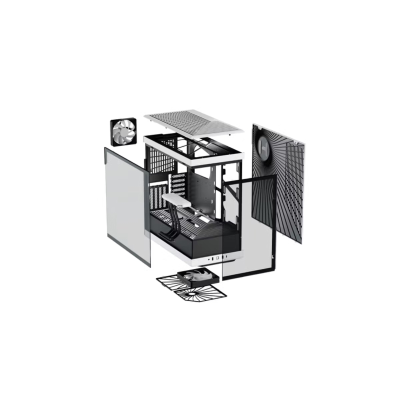 Корпус для ПК Hyte Y40, Midi Tower, белый, чёрный, под ATX, mATX, Mini-ITX, фото 8