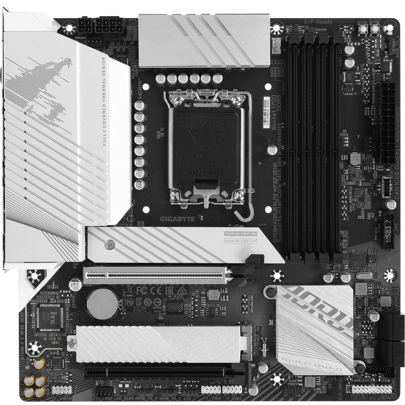 Материнская плата Gigabyte B760M A E WF6E GEN5, LGA1700, Intel B760 Express, Micro-ATX, DDR5