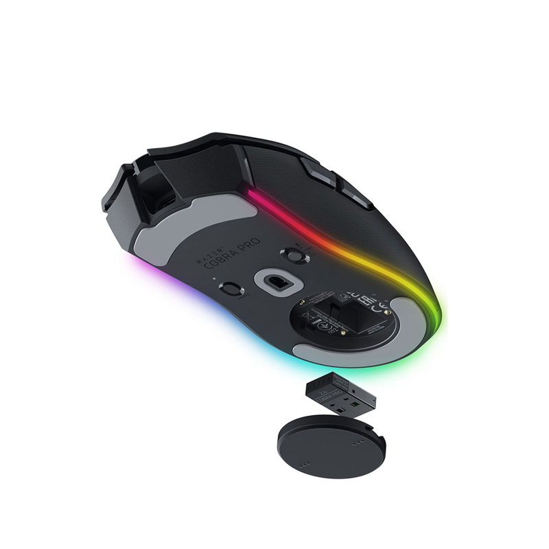 Мышь Razer Cobra Pro, радиоканал, 30000 dpi, чёрный, подсветка, фото 9