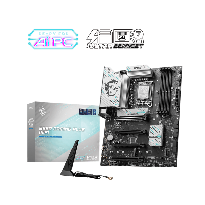Материнская плата MSI B860 PLUS WIFI, LGA1851, Intel B860, ATX, DDR5, фото 4