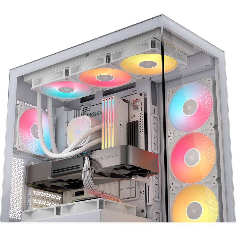 Корпус для ПК Corsair 3500X RS-R ARGB, Midi Tower, белый, под ATX, E-ATX, mATX, Mini-ITX, подсветка ARGB, фото 3