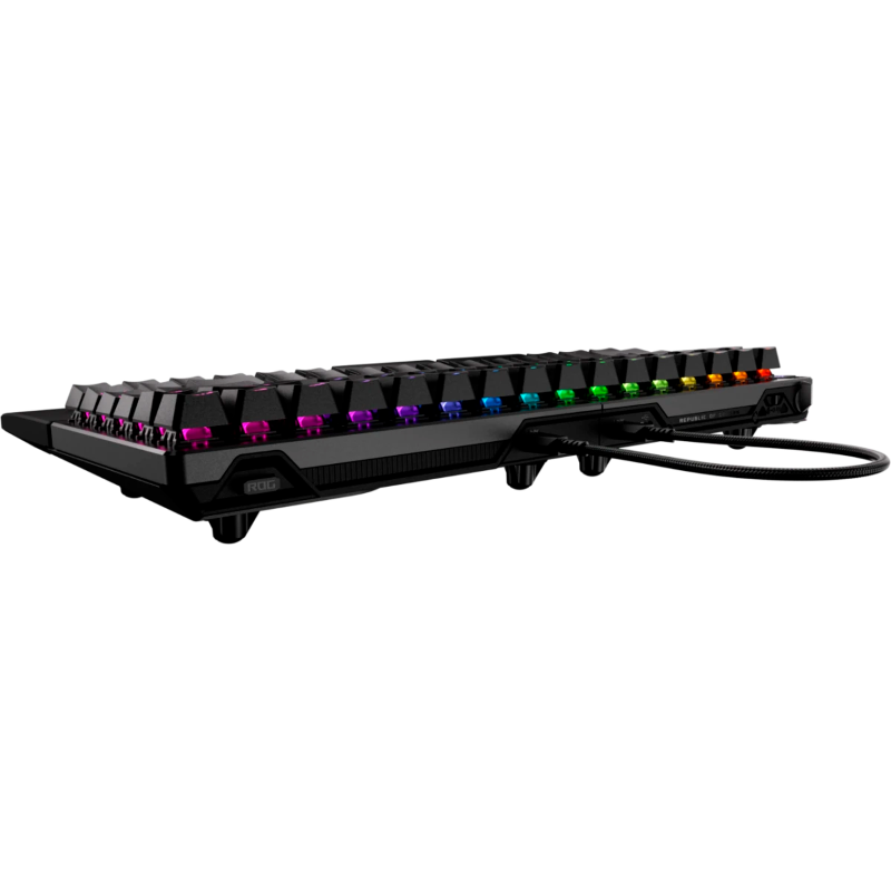 Клавиатура ASUS M703 ROG FALCATA, USB-A, Bluetooth, радиоканал, чёрный, раскладка RU/US, подсветка, фото 5