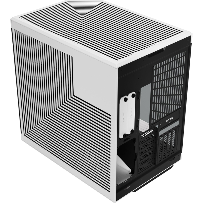 Корпус для ПК Hyte Y70, Midi Tower, белый, чёрный, под ATX, E-ATX, mATX, mITX, фото 5