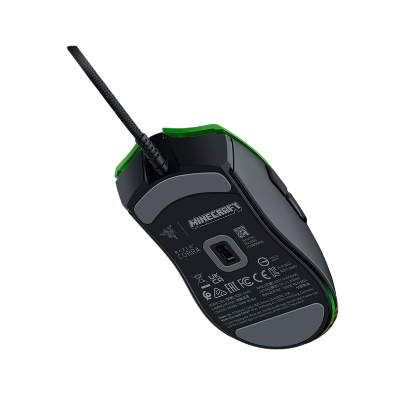 Мышь Razer Cobra - Minecraft, проводное подключение, USB-A, 8500 dpi, зелёный, подсветка, фото 23