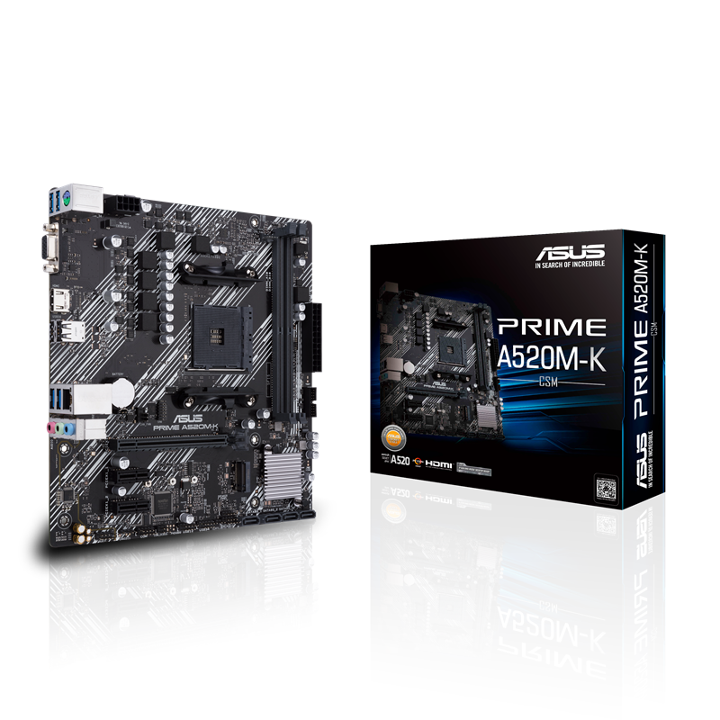 Материнская плата ASUS PRIME A520M-K, AM4, AMD A520, Micro-ATX, DDR4, фото 9