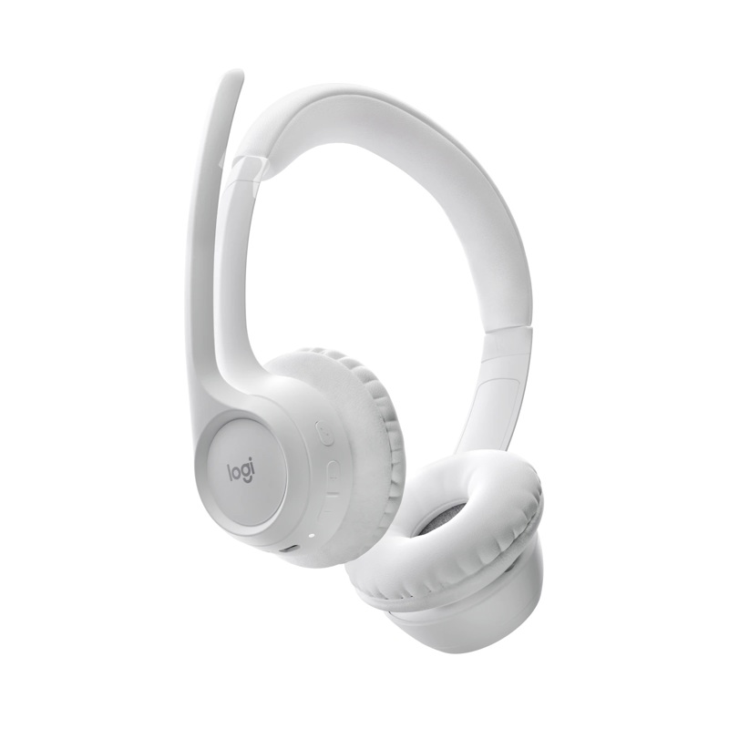 Гарнитура Logitech Zone 300, Bluetooth 5.3, накладные, белый, микрофон поворотный, для офиса, фото 7