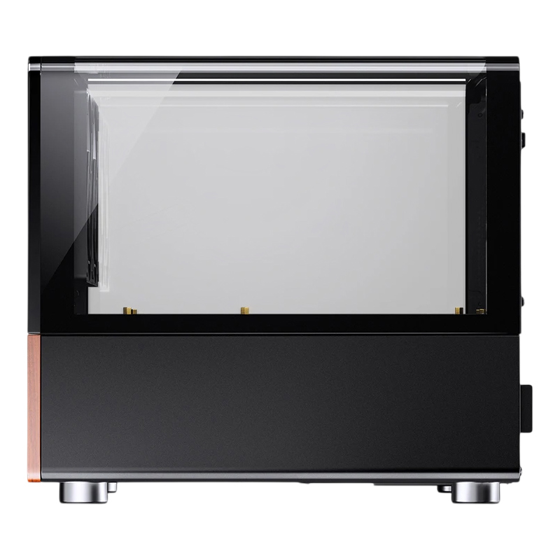 Корпус для ПК Jonsbo V12, Mini Tower, чёрный, под mATX, Mini-ITX, материал дерево, закалённое стекло и др., фото 6