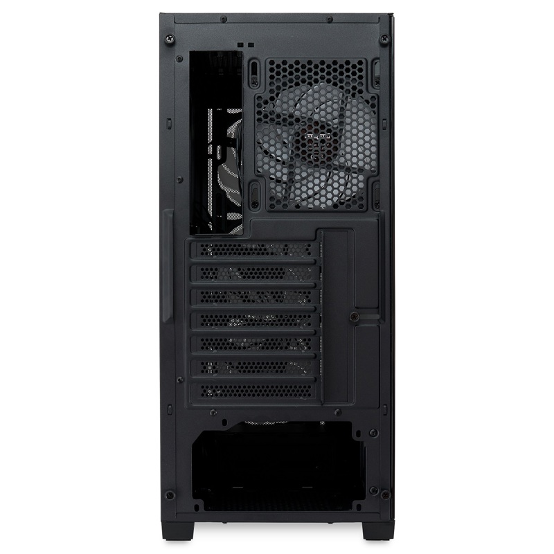 Корпус для ПК Hspd M520, Midi Tower, чёрный, под ATX, mATX, Mini-ITX, материал закалённое стекло, сталь, фото 5