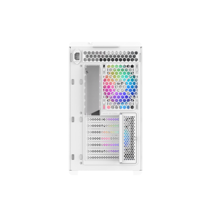Корпус для ПК Sama S50, Midi Tower, белый, под ATX, mATX, Mini-ITX, подсветка ARGB, фото 5