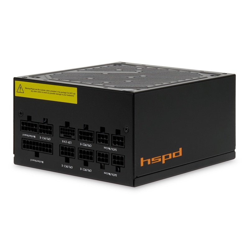 Блок питания Hspd HST-1200GF-BK, 1200 Вт, 80 PLUS Gold, ATX, вентилятор 120x120 мм, фото 2