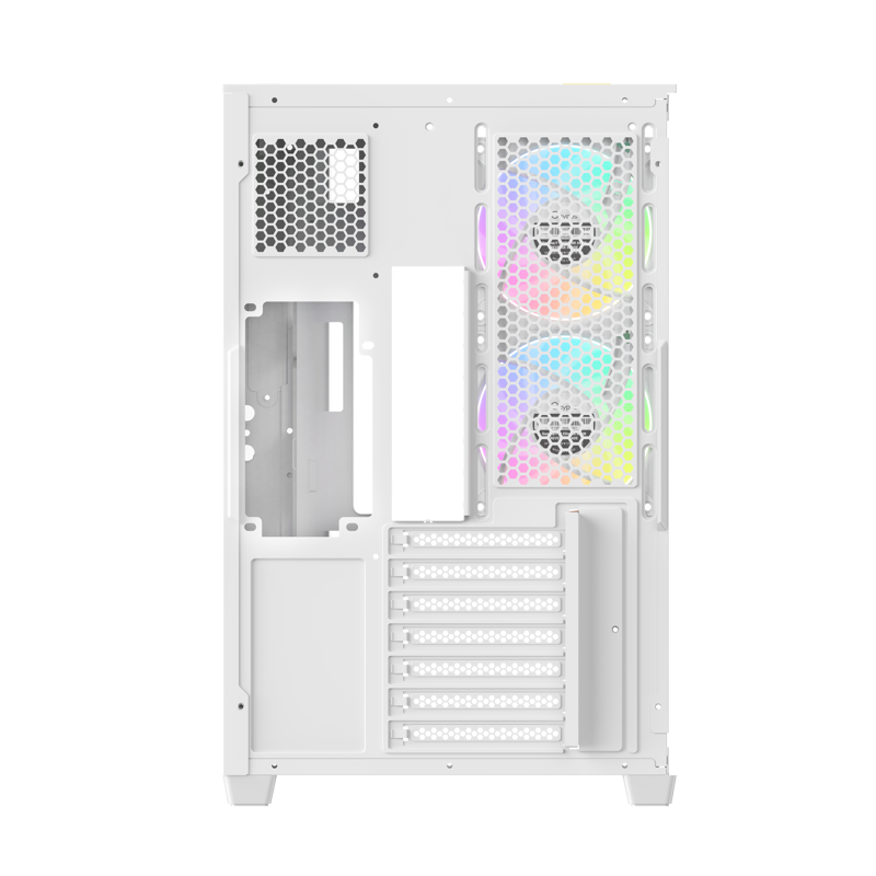 Корпус для ПК Ocypus Delta C74 WH ARGB, Midi Tower, белый, под ATX, mATX, mITX, подсветка ARGB, фото 4