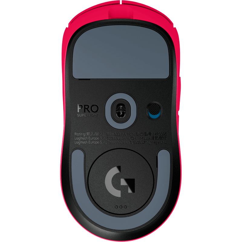 Мышь Logitech G PRO Superlight 2 Magenta, USB-A, радиоканал, 32000 dpi, розовый, фото 5