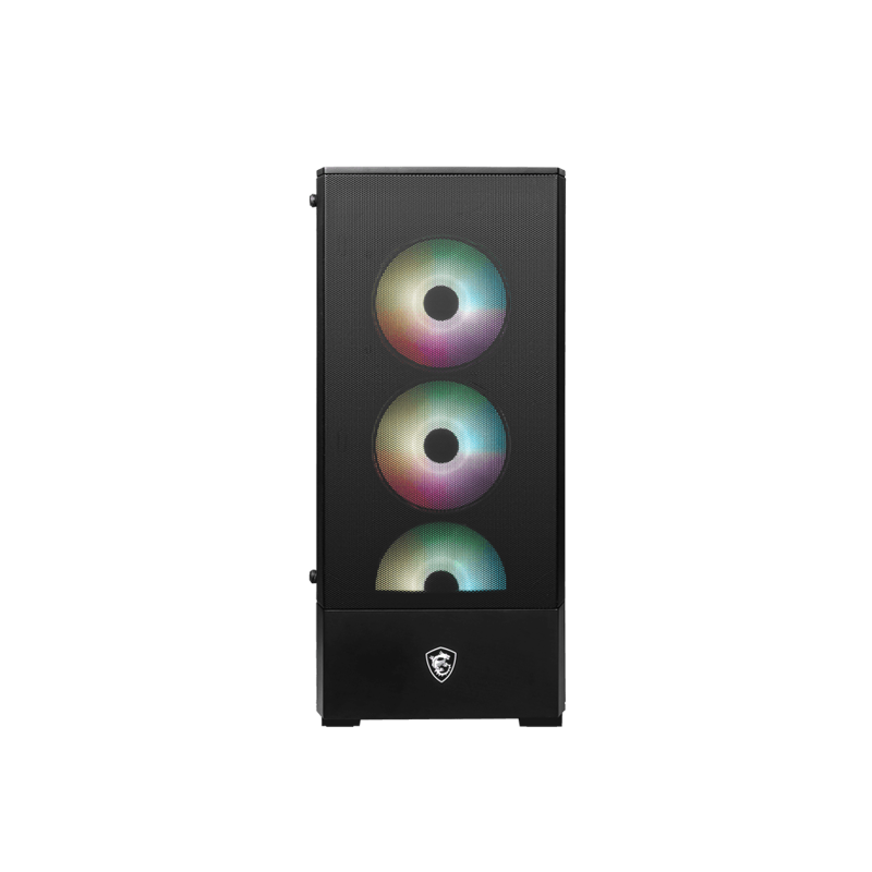 Корпус для ПК MSI MAG FORGE 112R, Midi Tower, чёрный, под ATX, mATX, Mini-ITX, подсветка ARGB, фото 2