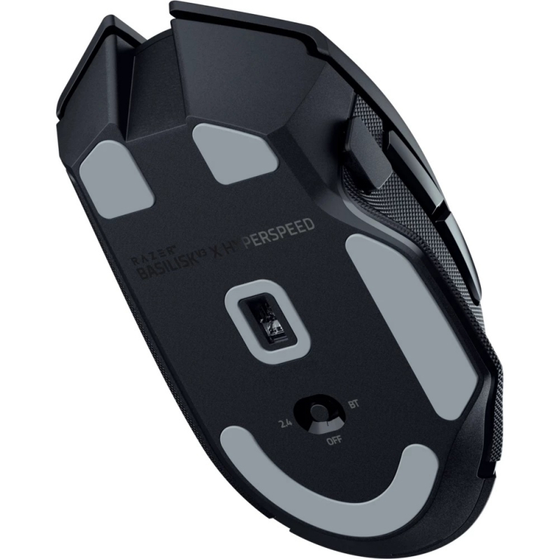 Мышь Razer Basilisk V3 X HyperSpeed, радиоканал, 18000 dpi, чёрный, подсветка, фото 4