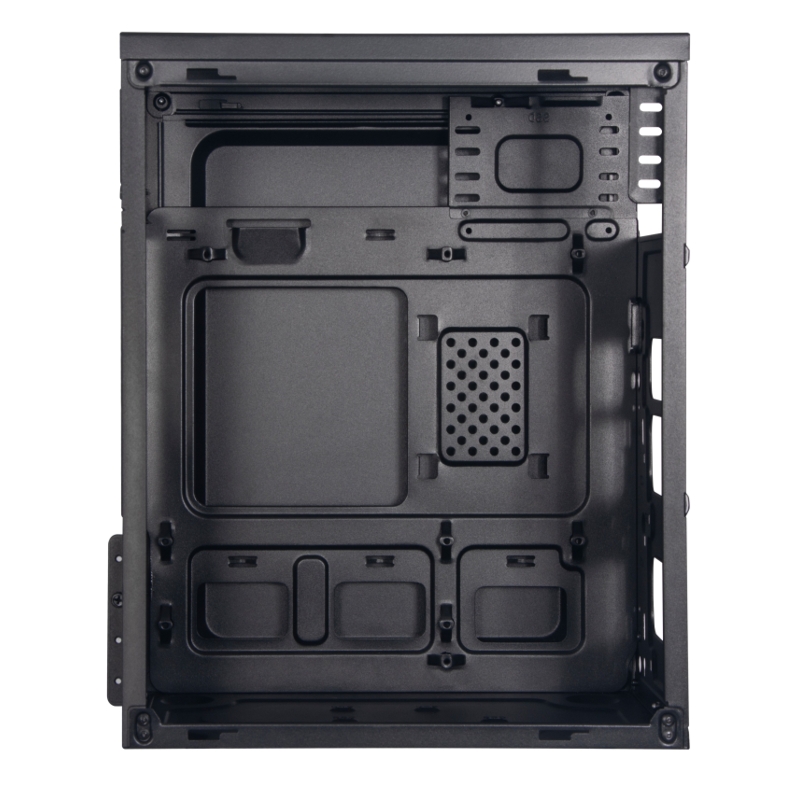 Корпус для ПК Foxline Forza mATX, Mini Tower, чёрный, под mATX, mITX, материал сталь, фото 4