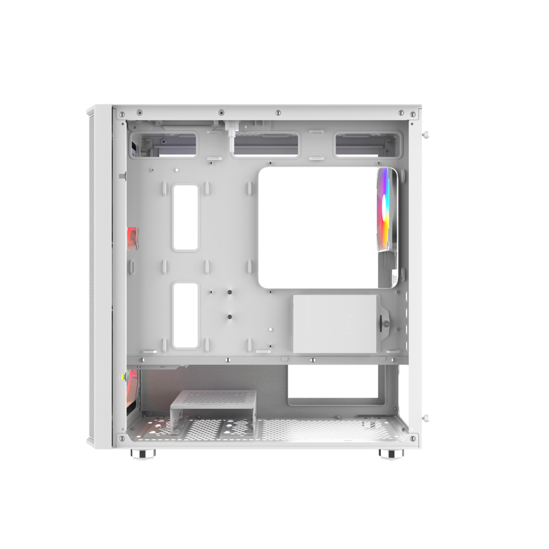 Корпус для ПК Sama S30, Midi Tower, белый, под mATX, mITX, материал закалённое стекло, сталь, фото 2