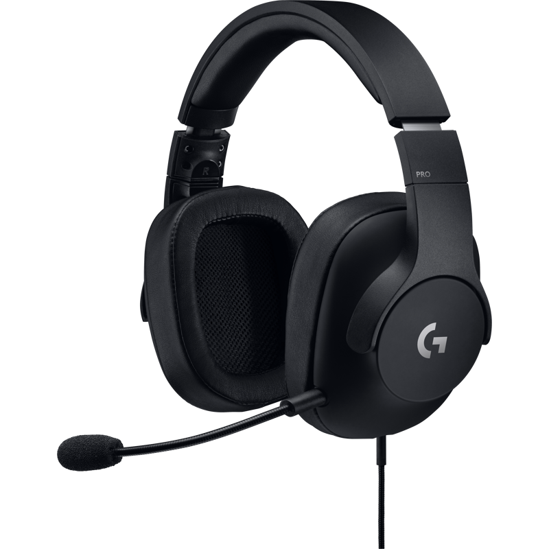 Гарнитура Logitech G PRO X, проводное подключение, Mini-jack, USB Type-A, полноразмерные, чёрный