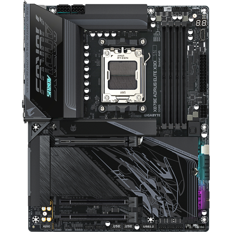 Материнская плата Gigabyte X870E A ELITE X, AM5, AMD X870E, ATX, DDR5, фото 2