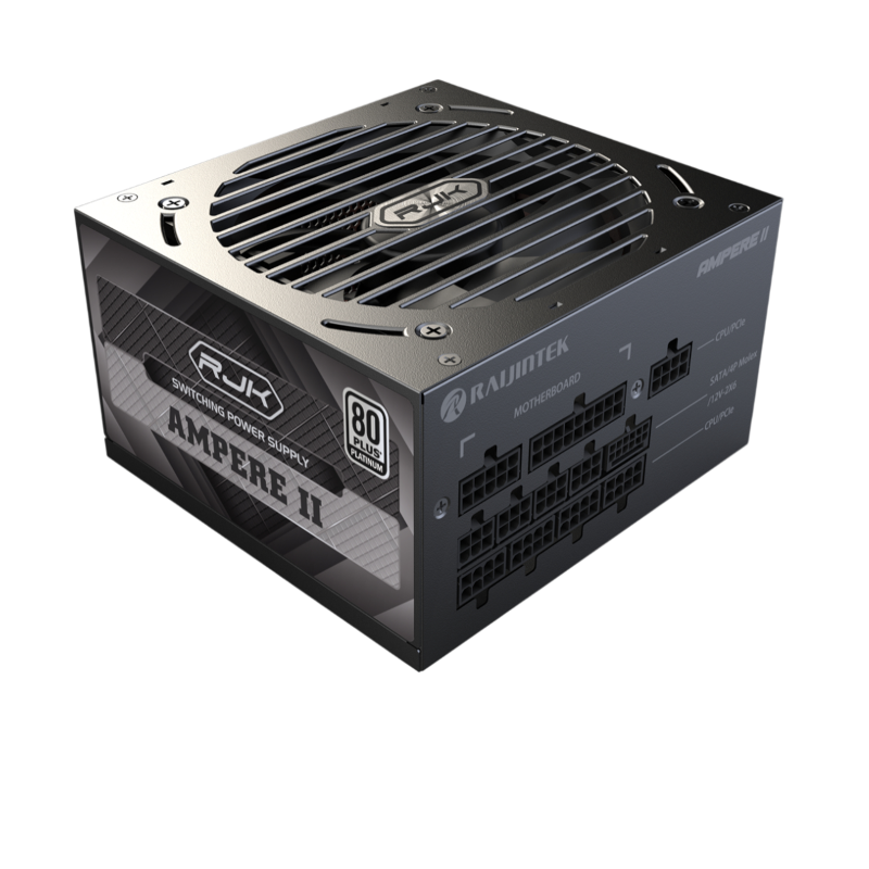 Блок питания Raijintek AMPERE II 1000, 80 PLUS Platinum, ATX, активный PFC, вентилятор 120x120 мм, чёрный