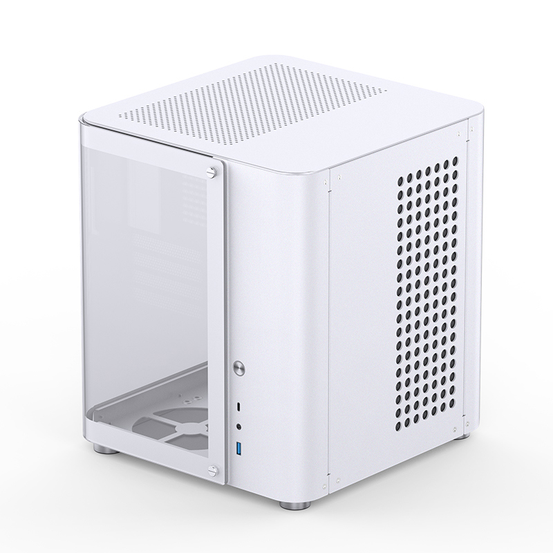 Корпус для ПК Jonsbo TK-1, Midi Tower, белый, под mATX, Mini-ITX, материал закалённое стекло, металл, фото 6