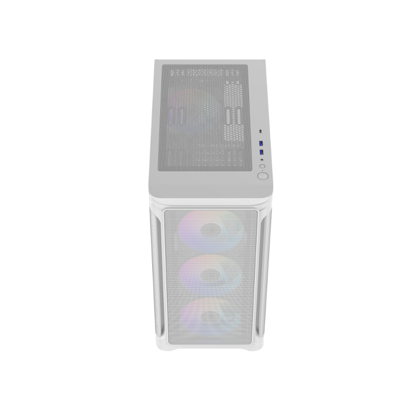 Корпус для ПК Sama S31, mATX, белый, подсветка ARGB, фото 5