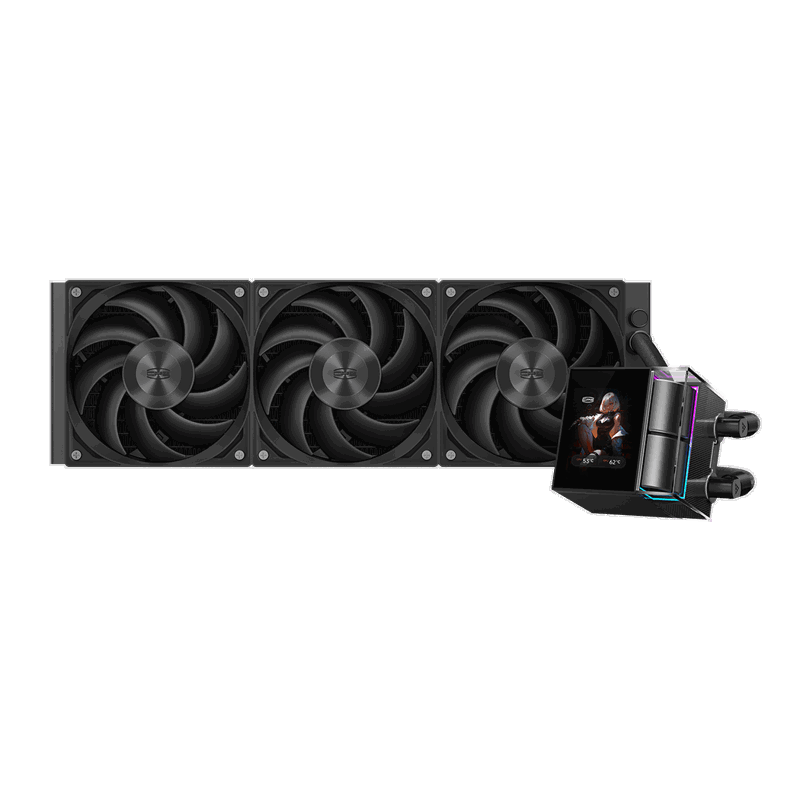 Система жидкостного охлаждения PcCooler DS360 Display BK, вентилятор 120 мм, шум 39.8 дБА