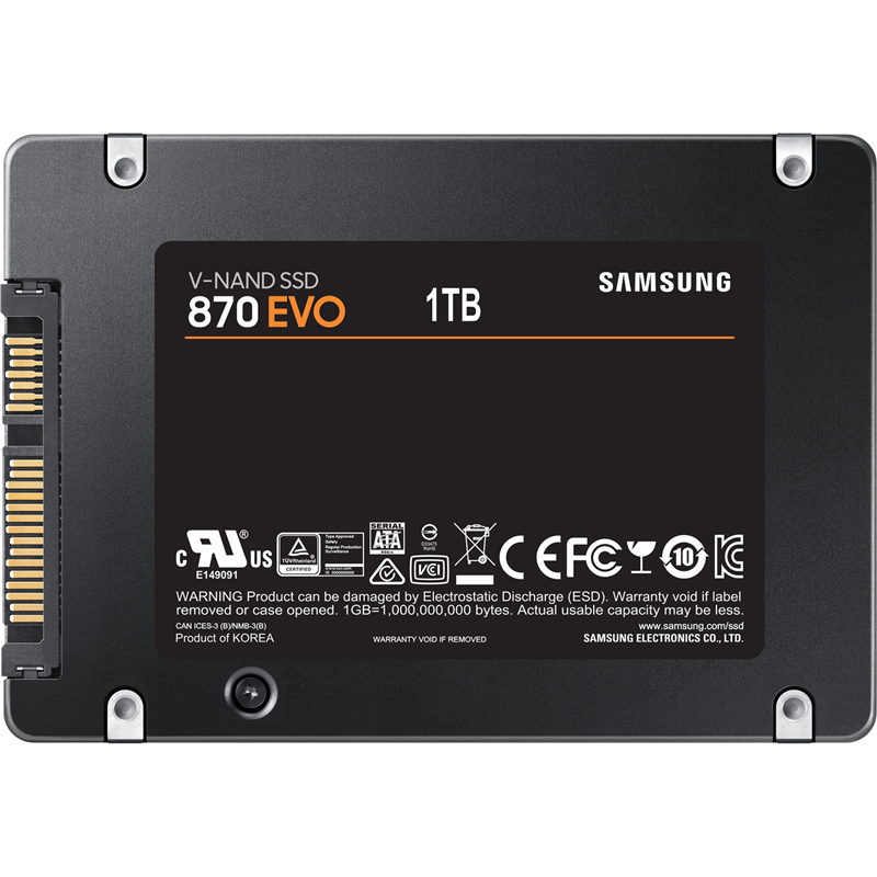 Твердотельный накопитель Samsung SSD 870 EVO, 1 ТБ, MLC, чтение 560 МБ/с, 600 ТБ, фото 7