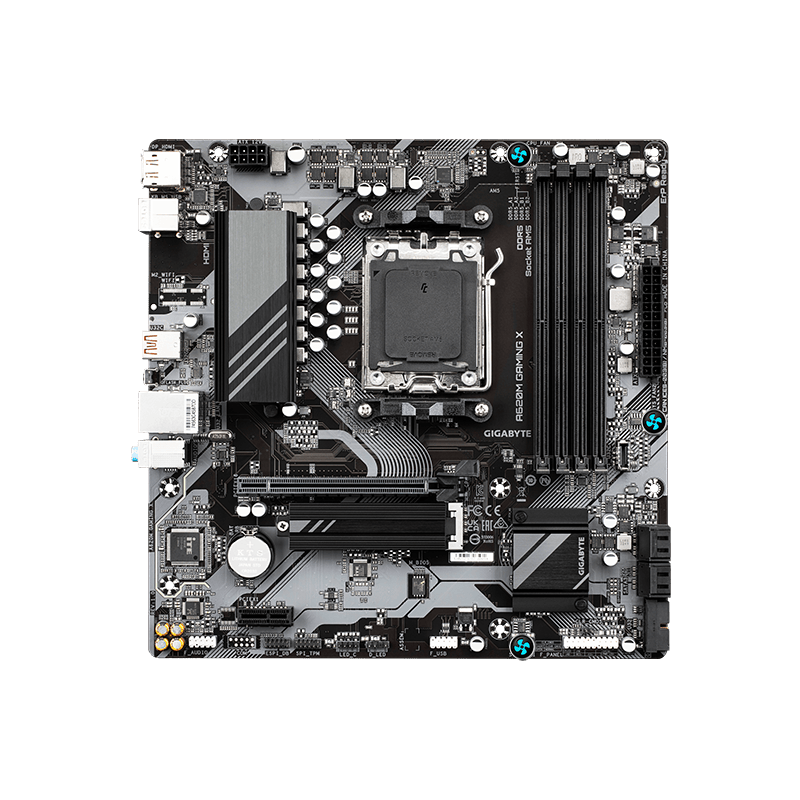 Материнская плата Gigabyte AMD A620 sAM5, AM5, ATX, DDR5, DIMM, 192 ГБ ОЗУ