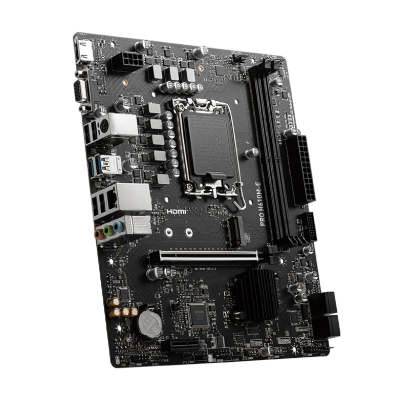 Материнская плата MSI INTEL H610 s1700, LGA1700, mATX, DDR5, DIMM, 96 ГБ ОЗУ, фото 16