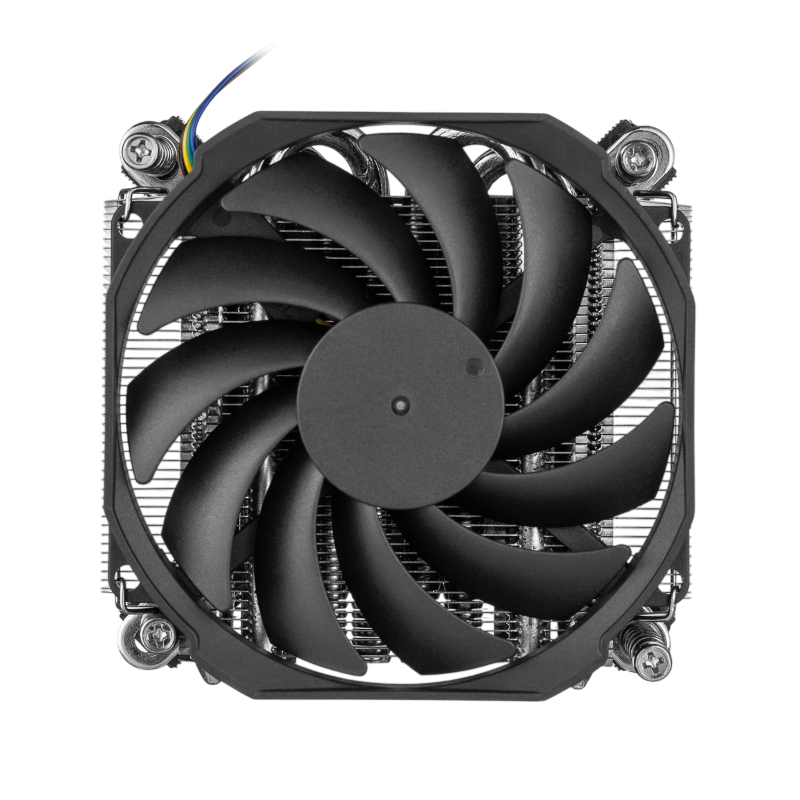 Корпусной вентилятор Foxline CPU Cooler DB32i, 3400 об/мин, чёрный, поток 41.46 CFM, шум 33 дБА