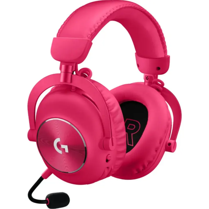Гарнитура Logitech G PRO X 2 LIGHTSPEED - Pink, радиоканал, Mini-jack, полноразмерные, розовый, фото 6