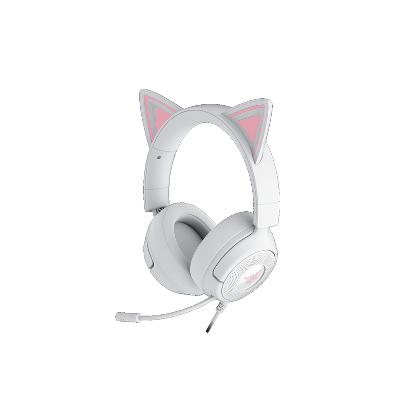 Гарнитура Razer Kraken Kitty V3 X, проводное подключение, Mini-jack, полноразмерные, белый, фото 2