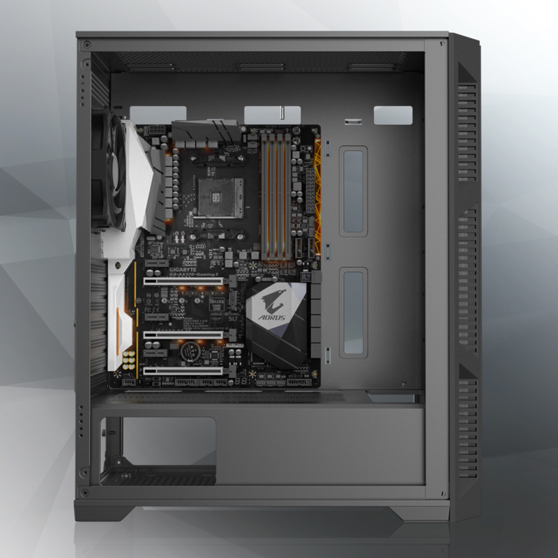 Корпус для ПК Raijintek ARCADIA III, Midi Tower, чёрный, под ATX, mATX, Mini-ITX, фото 8