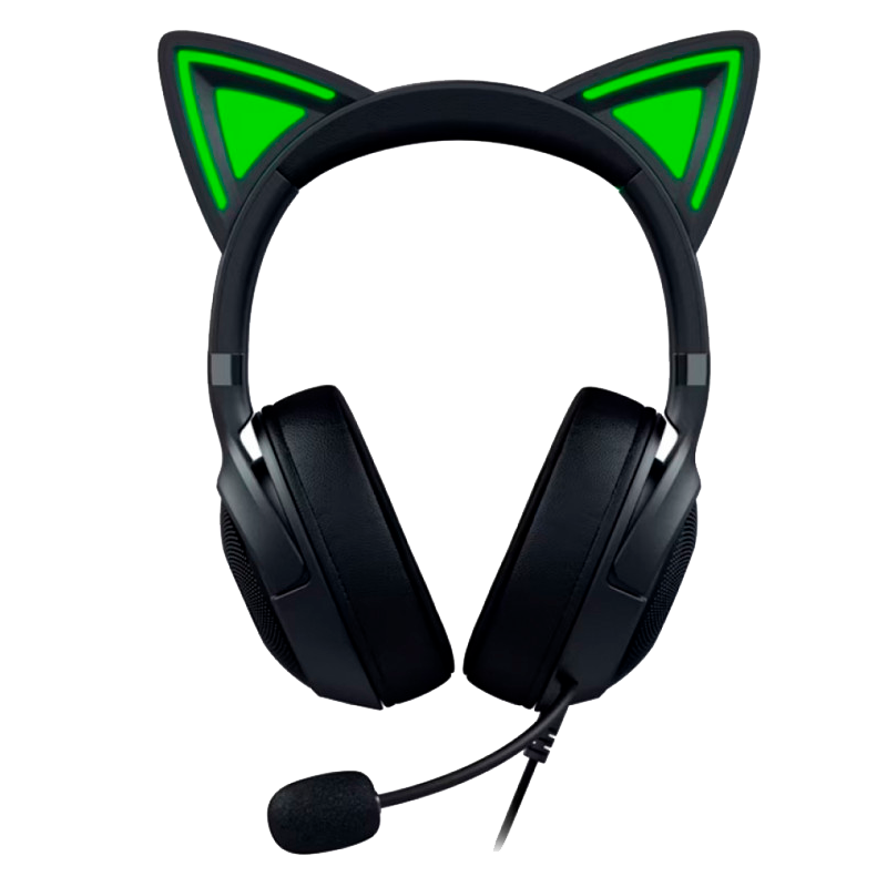 Гарнитура Razer Kraken Kitty V2, проводное подключение, USB Type-A, накладные, чёрный, для геймеров, фото 2