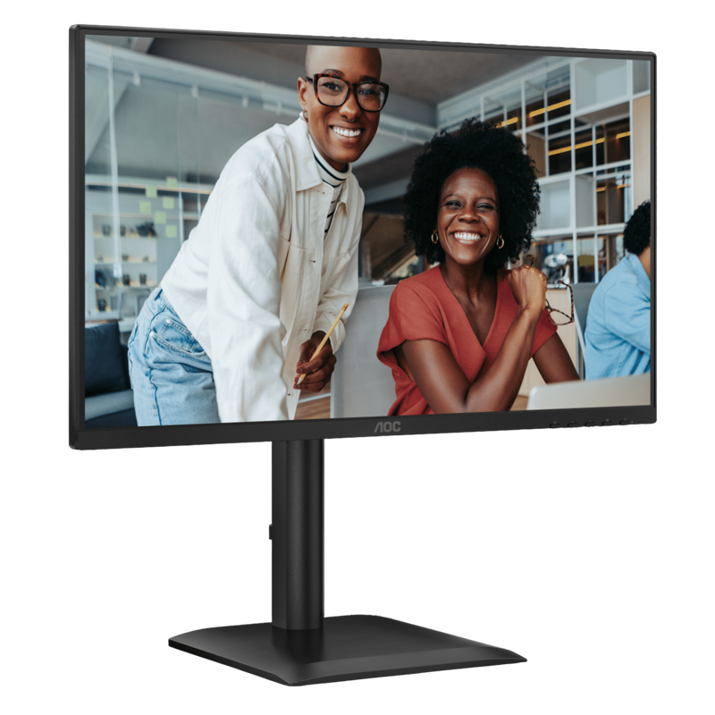 Монитор AOC 24E4U, 23.8 дюйма, 1920x1080, 120 Гц, IPS, чёрный, Audio in x 1, Audio out x 1 и др., фото 3