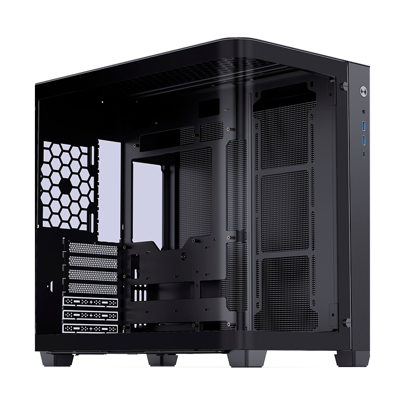 Корпус для ПК Jonsbo TK-3, Midi Tower, чёрный, под ATX, mATX, Mini-ITX, материал закалённое стекло, сталь