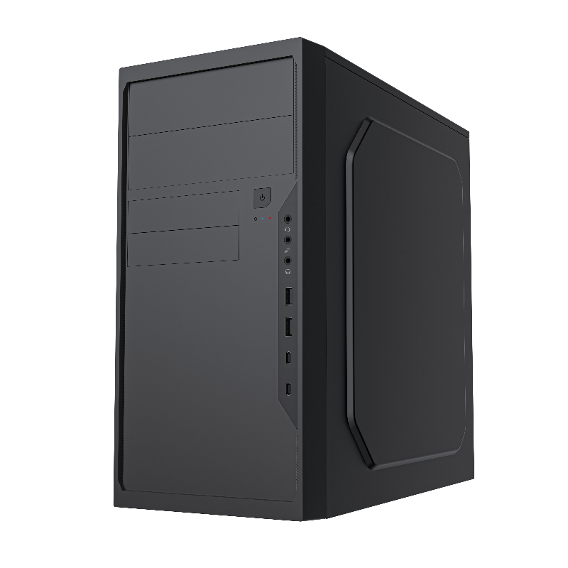 Корпус для ПК Foxline FL-733R, Mini Tower, с БП 500 Вт, чёрный, FL-733R-FZ500R-U2C2, фото 3
