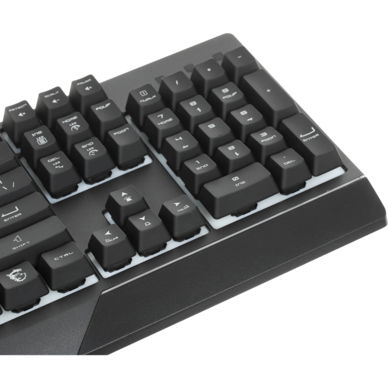 Клавиатура MSI VIGOR GK30 RU, проводное подключение, USB-A, плунжерные, чёрный, подсветка, фото 5