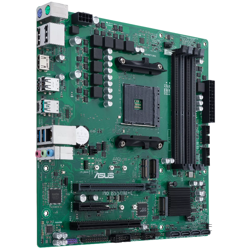 Материнская плата ASUS PRO B550M-C, AM4, AMD B550, E-ATX, DDR4, фото 2