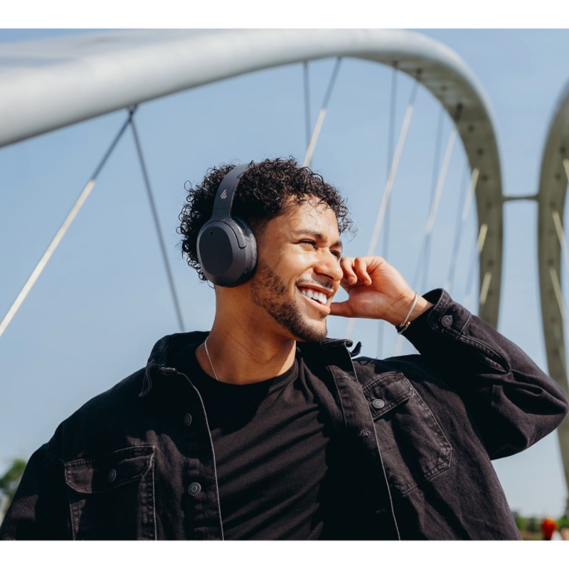 Гарнитура Edifier W820NB Plus 2025, Bluetooth 6.1, USB Type-C, полноразмерные, серый, фото 7