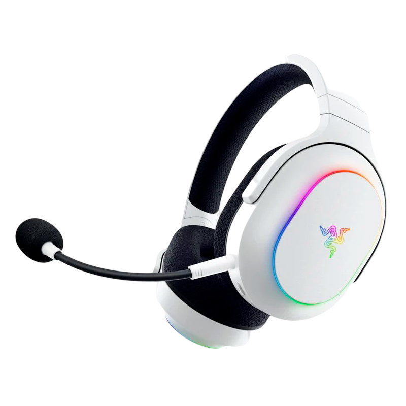 Гарнитура Razer Barracuda X Chroma, Bluetooth 5.2, накладные, белый, микрофон на держателе