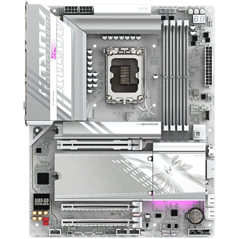 Материнская плата Gigabyte Z890M A ELITE WF7 ICE, LGA1851, Intel Z890, Micro-ATX, DDR5, фото 2