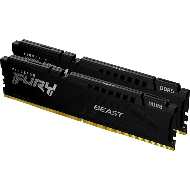 Оперативная память Kingston KF552C40BB2K2-64, 64 ГБ (2x32 ГБ), DDR5, 5200 МГц, DIMM, CL40